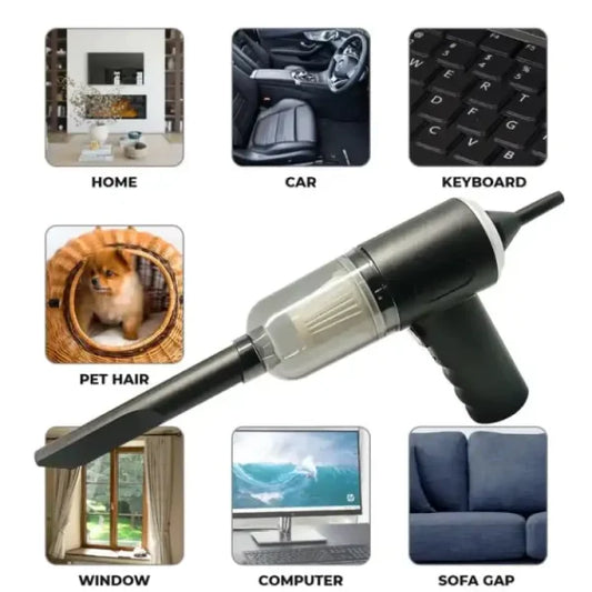 3 In 1 Portable Vacuum Cleaner Wireless Hand-held Cleaning For Car