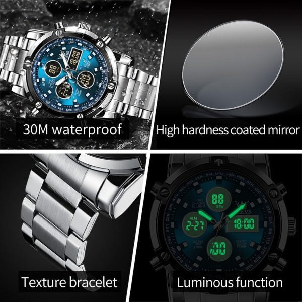 Skemie 1389 Men’s Digital Analog and Waterproof Watch