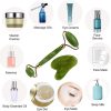 Jade Roller And Gua Sha Flawless Jade Roller With Guasha (marble Stone)