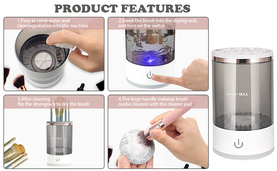 Electric Makeup Brush Cleaner