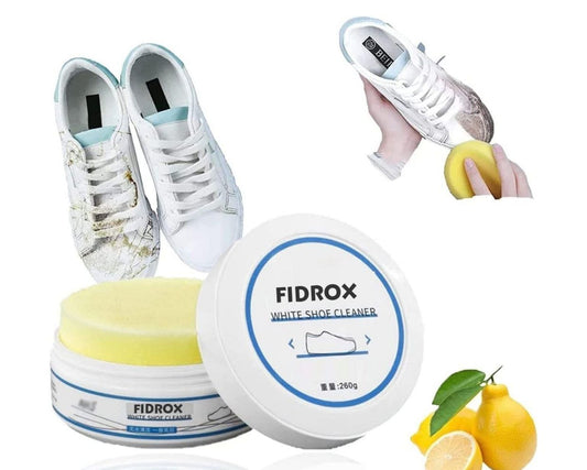 Multi-function Shoe Whitening And Cleaning Cream With Sponge – Perfect Solution For White Shoes, Deep Cleaning, And Shine Restoration ( Imported China)”