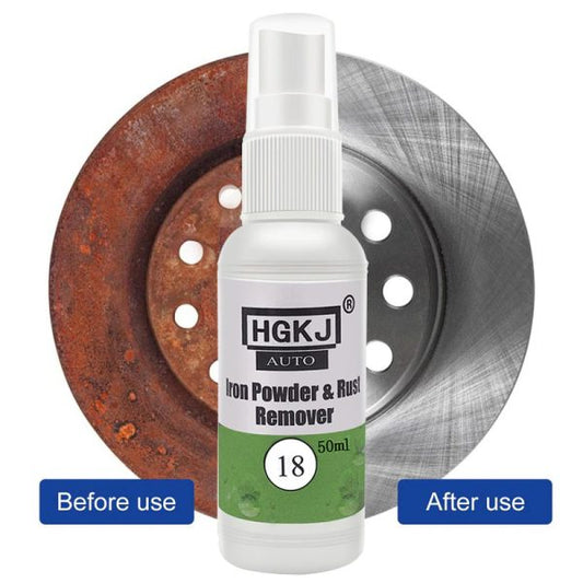 Hgkj-18-60ml Car Paint Wheel Iron Powder Rust Remover Car Logo Rust Spray Cleaner Repair Refurbising Accessories