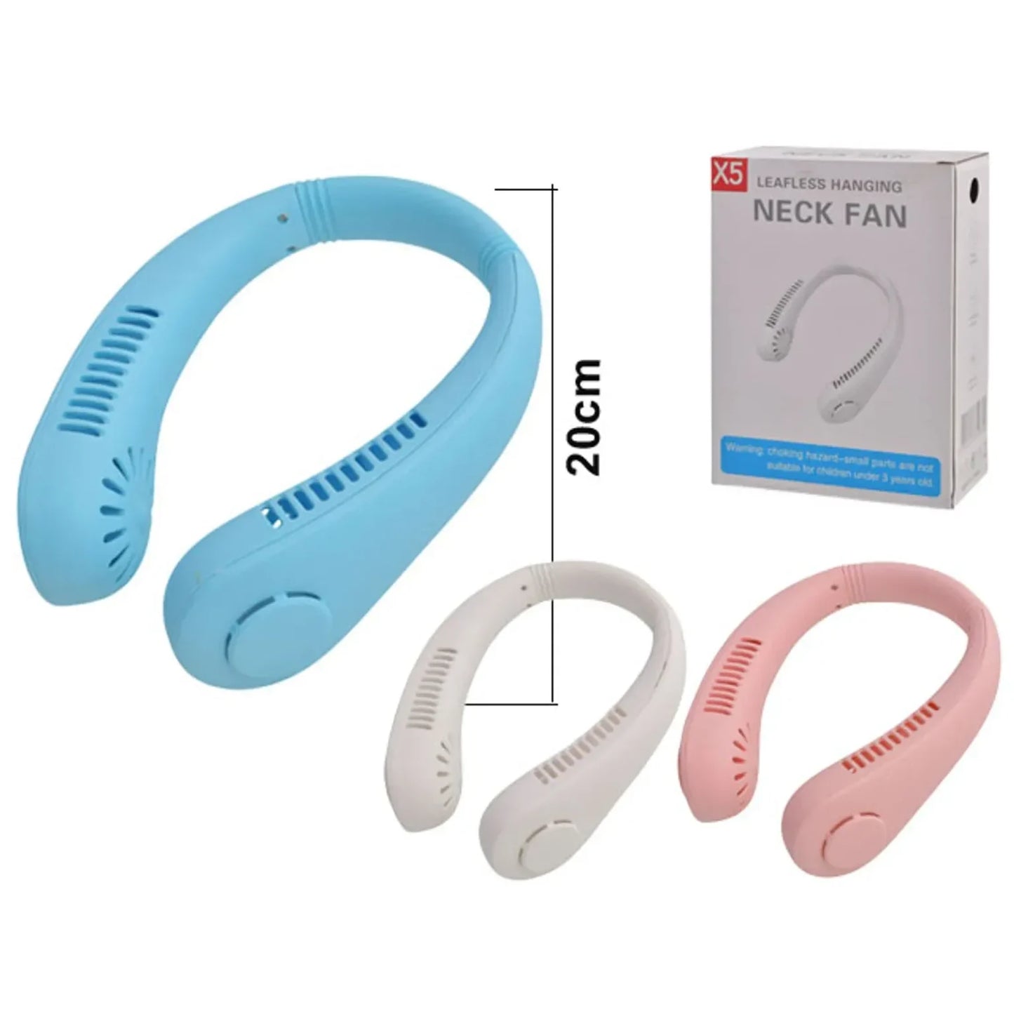 Rechargeable neck fan