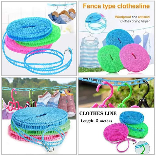 Plastic Cloth Hanging Rope Clothesline – 5 Meters